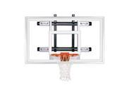 First Team PowerMount Pro Steel Glass Wall Mounted Basketball System Forest Green