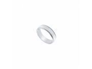 Fine Jewelry Vault UBVNCM500PTRS7.5 Platinum 5 mm Non Comfort Fit Milgrain Wedding Band Size 7.5