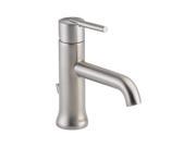 Delta Faucet 034449686280 Trinsic Single Handle Lavatory Faucet Metal Pop Up Stainless Steel