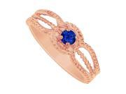 Fine Jewelry Vault UBUNR81390P14S September Birthstone Sapphire Mother Ring in 14K Rose Gold