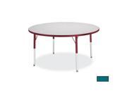 RAINBOW ACCENTS 6488JCE005 KYDZ ACTIVITY TABLE ROUND 36 in. DIAMETER 15 in. 24 in. HT GRAY TEAL