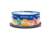 Verbatim VER97503 DVD R 4.7GB 16X Kaleidoscope Series Spindle