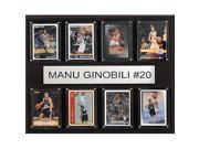 CandICollectables 1215GINOBILI8C NBA 12 x 15 in. Manu Ginobili San Antonio Spurs 8 Card Plaque
