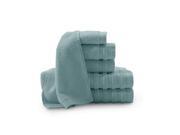 Baltic Linen Pure Elegance 100 Percent Turkish Cotton Luxury Towel Set Smoke Blue 6 Piece