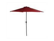 NorthLight 7.5 ft. Outdoor Patio Market Umbrella With Hand Crank Burgundy