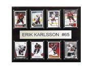 CandICollectables 1215KARLSSON8C NHL 12 x 15 in. Erik Karlsson Ottawa Senators 8 Card Plaque
