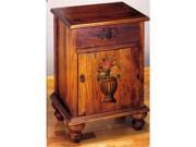 MEYDA 29762 16 x 20 x 28 in. H Potted Flowers Colonial Cabinet