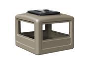 Commercial Zone Products 732302 Square Ashtray Dome Lid Beige