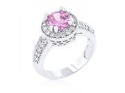 Icon Bijoux R08226R C12 10 Pink Halo Engagement Ring Size 10