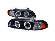 Spec D Tuning Halo Projector Headlight Gloss Black Housing Smoke Lens 2LHP E3997G TM
