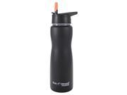 24 Oz. Summit Insulated Stainless Steel Water Bottle With Flip Straw Black