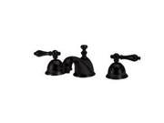 World Imports 405705 Bradsford 2 Handle Widespread Adjustable Center Lavatory Faucet with Metal Lever Handles Oil Rubbed Bronze