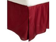 Impressions 300TWBS SLBG 300 Twin Bed Skirt Egyptian Cotton Solid Burgundy