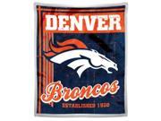 Northwest NOR 1NFL192000004RET 50 x 60 in. Denver Broncos NFL Mink Sherpa Throw