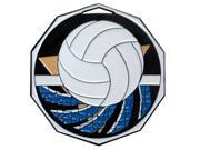 Simba DCM685 2 in. Decagon Color Medal Volleyball