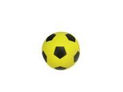 NorthLight High Bounce Rubber Soccer Ball Sports Themed Puppy Dog Fetch Toy Yellow Black 3.5 in.