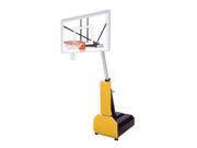 First Team Fury Nitro Steel Glass Portable Basketball System Brick Red