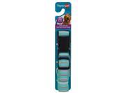 Petmate 12377 Teal Stripe Collar 1 x 2.75 in.