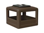 Commercial Zone 732337 Square Dome Lid with Ashtray Brown