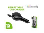 Cellet 22670 3A 15 watt USB Retractable Car Charger