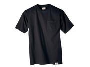 Dickies 1144624BKXL Mens 2 Pack Short Sleeve Pocket Black T Shirts Extra Large