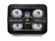 Team Golf 14877 New York Rangers NHL 4 Ball Tin Gift Set