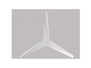 Atlas EKH WH WH Eliza H Three Bladed Rodless Flush Mount Paddle Fan in Gloss White With Gloss White Blades
