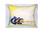 Betsy Drake ZP424 Three Frogs Indoor Outdoor Throw Pillow 20 x 24 in.
