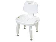 Ableware Adjustable Shower Seat with Back No Arms