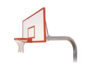 First Team Brute Dynasty Steel Fiberglass In Ground Fixed Height Basketball System Gold