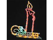 NorthLight 17 in. Lighted LED Burning Candle Christmas Window Silhouette Decoration