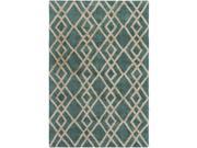Artistic Weavers AWSV2172 576 Silk Valley Lila Rectangle Hand Tufted Area Rug Green 5 x 7 ft. 6 in.