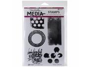 Ranger MDR 41344 Dina Wakley Media Cling Stamps 6 in. X9 in. Textures