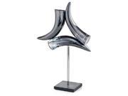 Modern Day Accents 5015 Cuerno African Tri Horn Sculpture