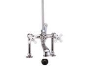 World Imports 405321 Tub Filler with Porcelain Cross Handles Oil Rubbed Bronze