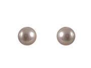 Dlux Jewels SS 6m pnk 6 m Sterling Silver Pink Ball Post Earrings