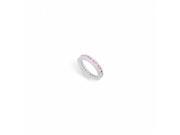 Fine Jewelry Vault UBUAGRD100CZPS1413 Eternity Ring CZ Created Pink Sapphire Created in 925 Sterling Silver 1 CT TGW