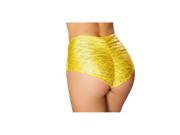 Roma Costume SH3313 Yellow M L High Waisted Pucker Back Mermaid Shorts Yellow Medium Large