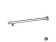 Westbrass D3711 07 .5 in. x 16 in. Round 90 Degrees Rain Shower Arm and Flange Satin Nickel
