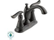 Delta Faucet 034449680837 Linden Two Lever Handle Centerset Bathroom Faucet with Plastic Pop Up Drain Venetian Bronze