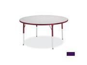 RAINBOW ACCENTS 6468JCT004 KYDZ ACTIVITY TABLE ROUND 42 in. DIAMETER 11 in. 15 in. HT GRAY PURPLE