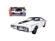 Autoworld AW223 1971 Dodge Charger White Charlotte Motor Speedway World 600 Pace Car Limited Edition to 1002 Piece 1 18 Diecast Model Car