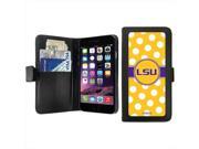 Coveroo LSU Polka Dots Design on iPhone 6 Wallet Case