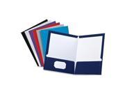 Oxford 51730 Laminated Twin Pocket Folders Pack of 50