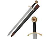 EdgeWork Imports 910951S Medieval Crusader Full Tang Sword