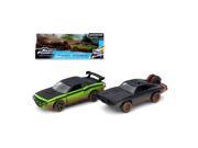 Jada 97340 Doms 1970 Dodge Charger R T Off Road Lettys Dodge Challenger SRT8 Fast Furious 7 Movie Set of 2 Cars 1 32 Diecast Model Cars