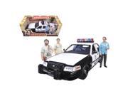 Greenlight 12911 2000 Ford Crown Victoria Police Interceptor Car with 3 Figures The Hangover Movie 2009 1 18 Diecast Model Car