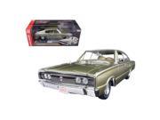 Autoworld AMM1067 1966 Dodge Charger Hemi 426 Citron Gold Metallic 50th Anniversary Limited Edition to 1002 Pieces 1 18 Diecast Model Car