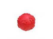 NorthLight Soft Flexible TPR Rubber Ball Puppy Dog Fetch Toy with Squeaker Bright Red 2.5 in.