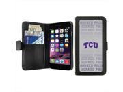 Coveroo TCU Repeating Gray Design on iPhone 6 Wallet Case
